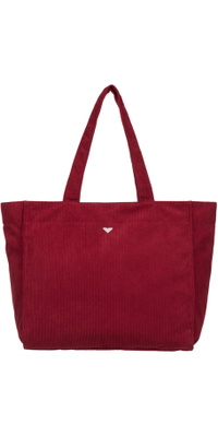 2026 Roxy Womens Feeling Vibes Cord Tote Bag ERJBP05025 - Beet Red