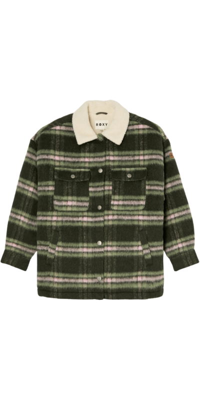 Roxy Womens Passage Of Time Plaid Jacket