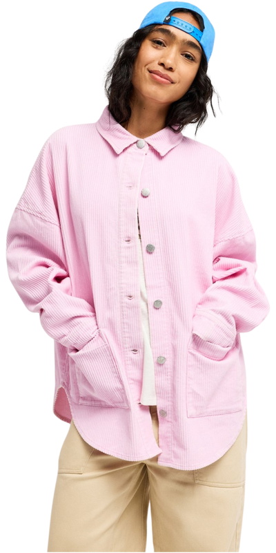 Roxy Womens Kick Back Washed Cord Overshirt
