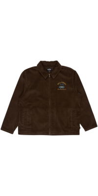 2026 Billabong Mens Pump Cord Work Jacket EBYJK00154 - Dark Cedar