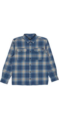 2026 Billabong Mens Offshore Flannel Shirt EBYWT03033 - Dark Denim