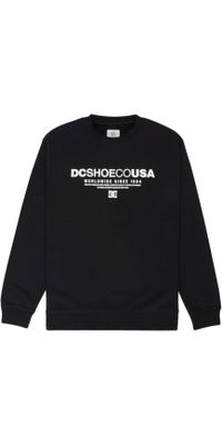 2026 DC Shoes Mens DC Heritage Font Sweatshirt EDYSF03288-KVJ0 - Black