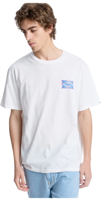 2026 Quiksilver Mens EV Starfish Stamp T-Shirt EQYZT08284 - Snow White