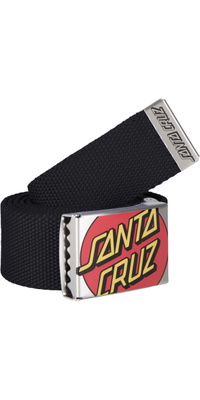 2026 Santa Cruz Mens Crop Dot Belt SCA-BEL-0112 - Black