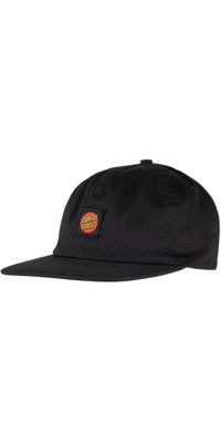 2026 Santa Cruz Mens Cruz Label Snapback SCA-CAP-9580 - Black