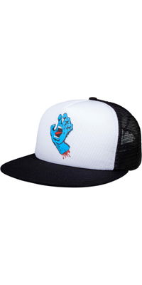 2026 Santa Cruz Mens Classic Hand Meshback SCA-CAP-0197 - White / Black