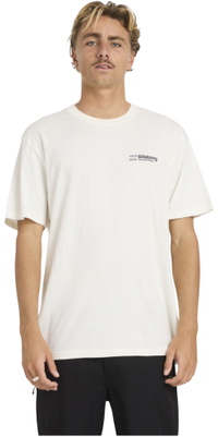 2026 Billabong Mens Make Tracks T-shirt 24A501605 - Off White