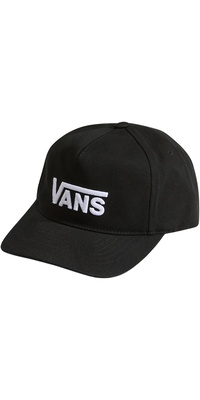 2026 Vans Drop V Logo Snapback Hat VN000QAH - Black
