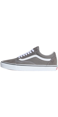 2026 Vans Mens Old Skool Shoes VN0A4BV - Pewter / True White