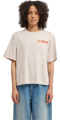2026 Element Womens Peace Of Mind T-shirt ELJZT00148 - Oat Milk