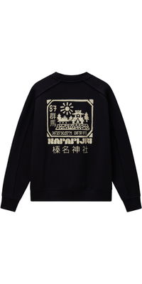 2026 Napapijri Mens Teza Crew Sweatshirt NP0A8AHF941 - Black Beauty