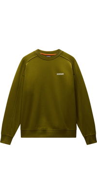 2026 Napapijri Mens Teza Crew Sweatshirt NP0A8AHFG4C - Avocado
