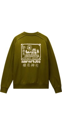 2026 Napapijri Mens Teza Crew Sweatshirt NP0A8AHFG4C - Avocado