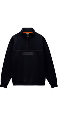 2026 Napapijri Mens Box Logo Half Zip Sweat NP0A8B33941 - Black Beauty