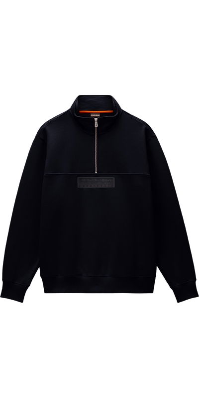 Napapijri Mens Box Logo Half Zip Sweat
