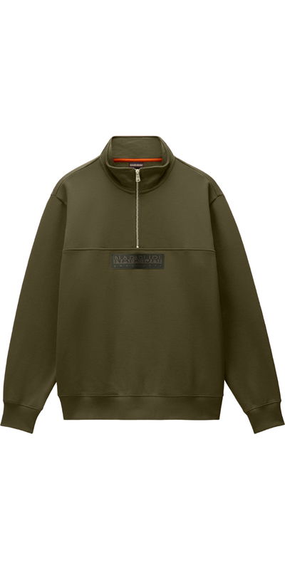 Napapijri Mens Box Logo Half Zip Sweat
