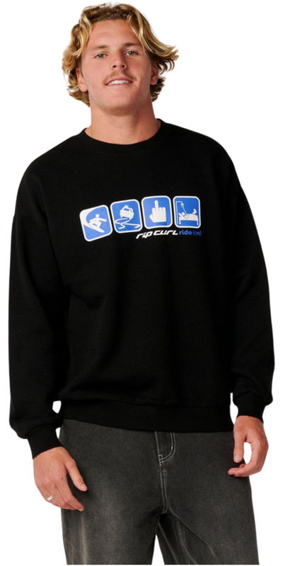 Rip Curl Archive Ride On Crew Sweatshirt